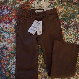 Brown flares Zara girls